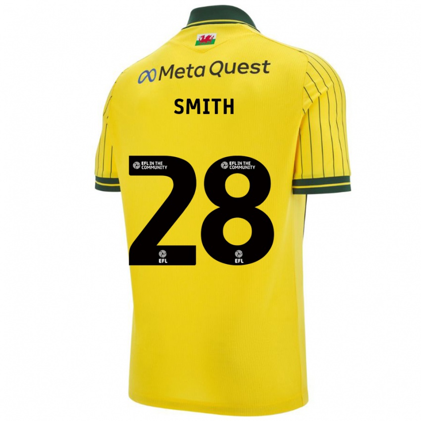 ילדים Sam Smith #28 צהוב ירוק הרחק ג'רזי 2025/26 חולצה קצרה