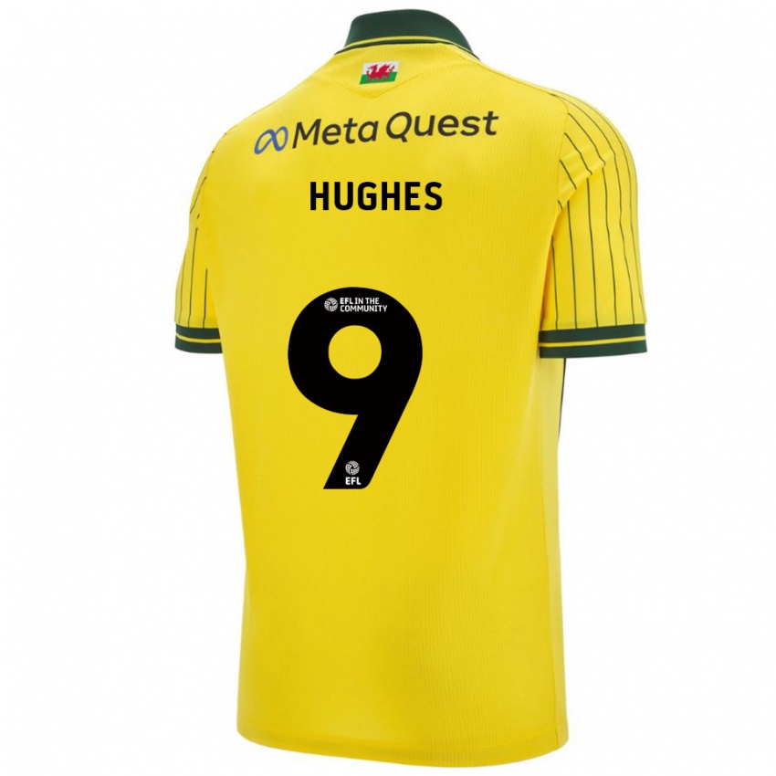 ילדים רוזי יוז #9 צהוב ירוק הרחק ג'רזי 2025/26 חולצה קצרה