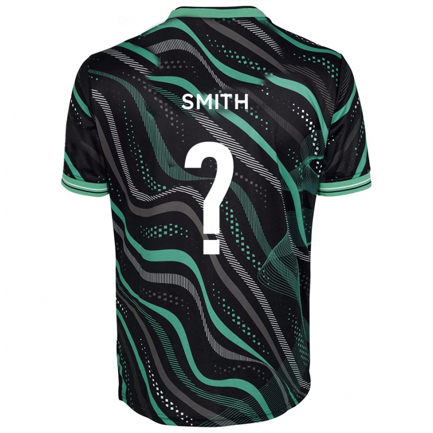 ילדים Amaru Smith #0 שחור ירוק הרחק ג'רזי 2025/26 חולצה קצרה