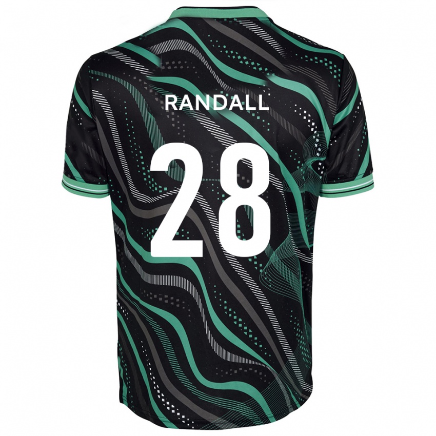 ילדים Thomas Randall #28 שחור ירוק הרחק ג'רזי 2025/26 חולצה קצרה