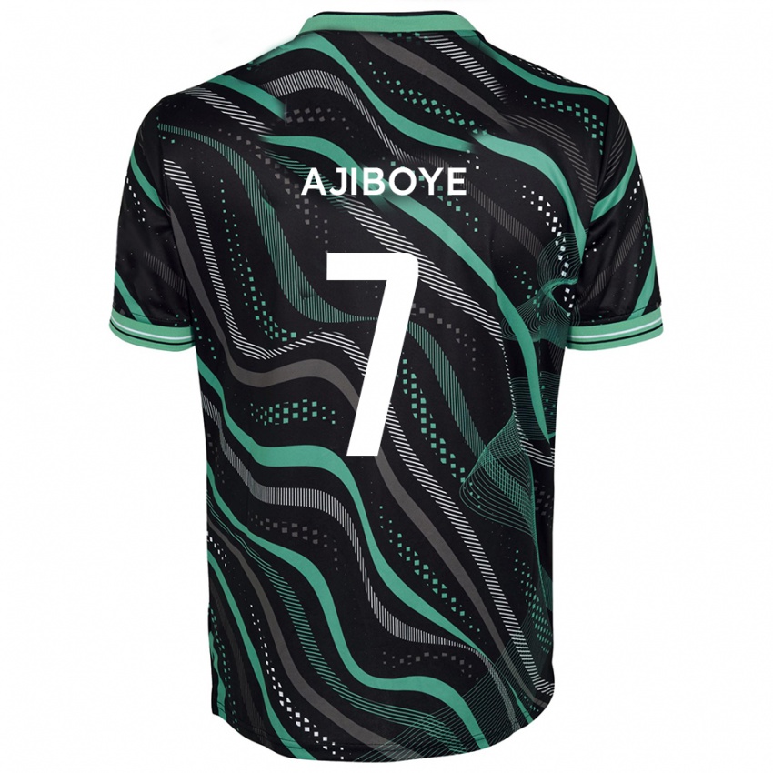 ילדים דייוויד אג'יבויה #7 שחור ירוק הרחק ג'רזי 2025/26 חולצה קצרה
