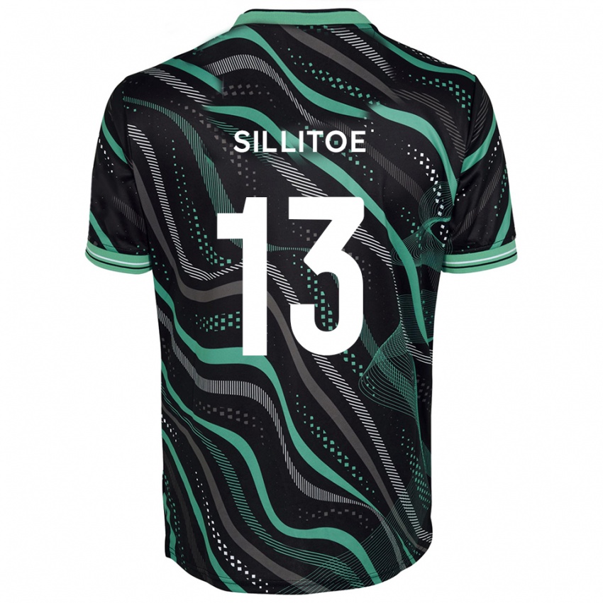 ילדים קייסי סיליטו #13 שחור ירוק הרחק ג'רזי 2025/26 חולצה קצרה
