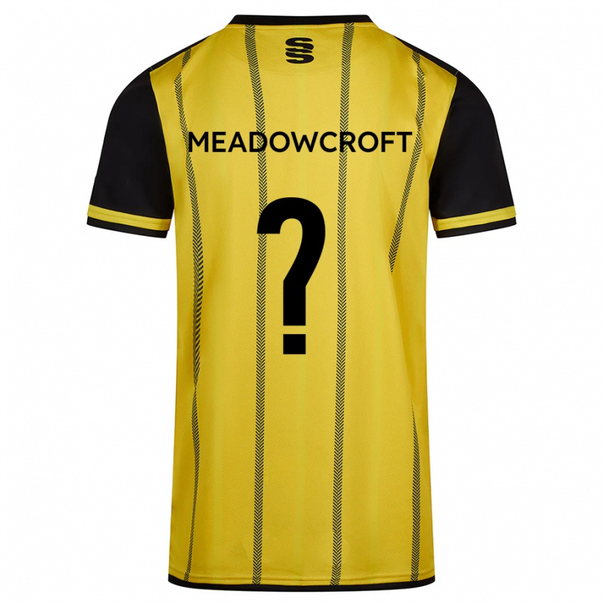 ילדים קולן מדוקרופט #0 צהוב שחור הרחק ג'רזי 2025/26 חולצה קצרה