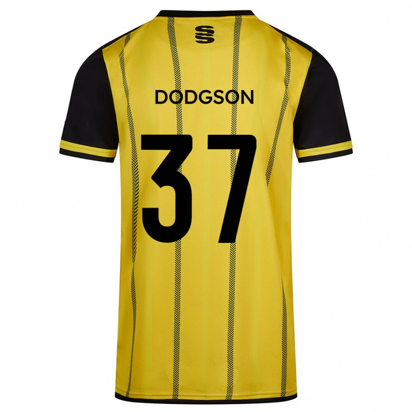 ילדים איוואן דודגסון #37 צהוב שחור הרחק ג'רזי 2025/26 חולצה קצרה
