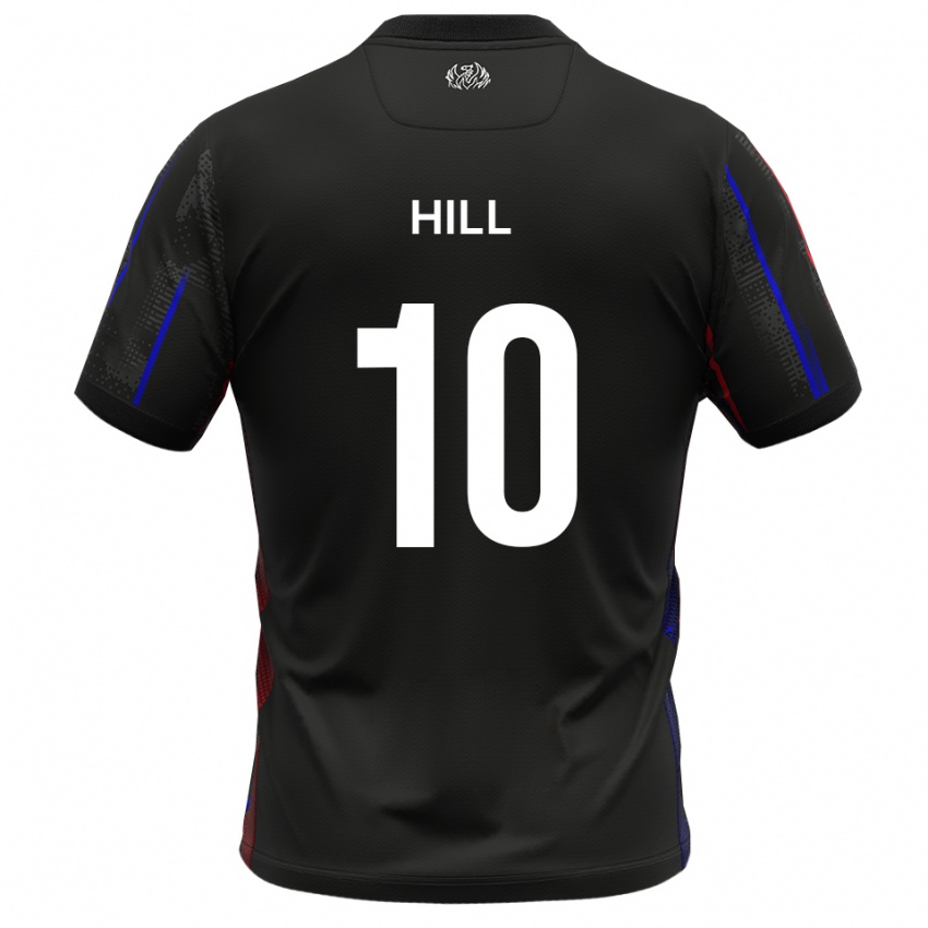 ילדים Ryan Hill #10 שחור אדום הרחק ג'רזי 2025/26 חולצה קצרה