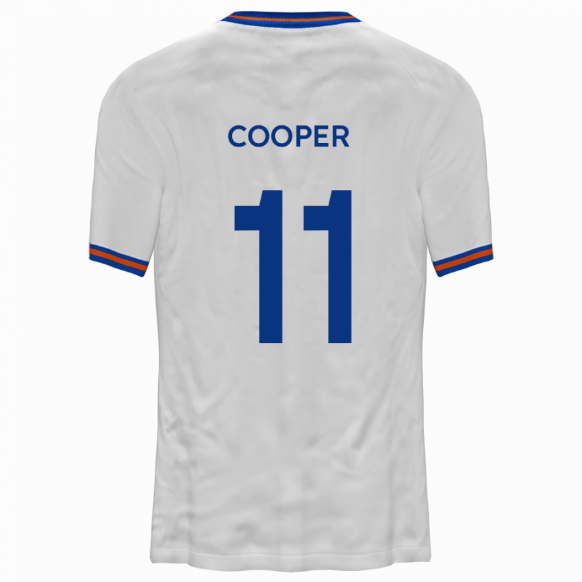 ילדים צ׳אי קופר #11 לבן כחול הרחק ג'רזי 2025/26 חולצה קצרה