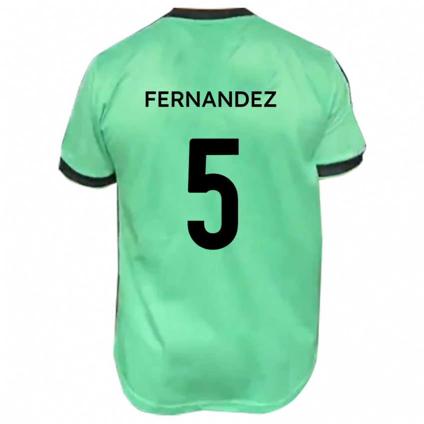 ילדים לואיס פרננדס #5 טורקיז שחור הרחק ג'רזי 2025/26 חולצה קצרה