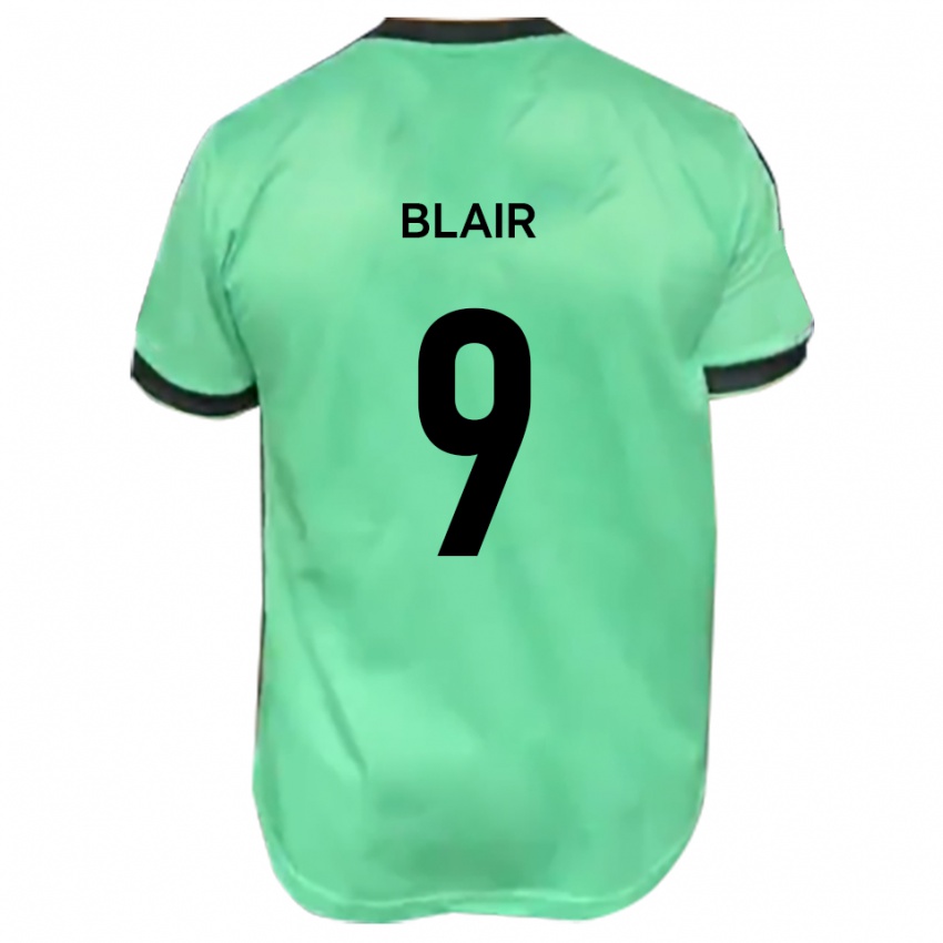 ילדים Aaron Blair #9 טורקיז שחור הרחק ג'רזי 2025/26 חולצה קצרה