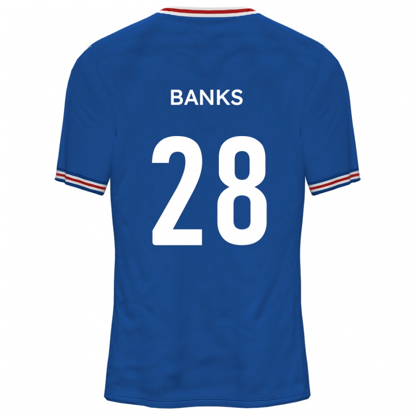 ילדים אולי בנקס #28 כחול דודג'ר הרחק ג'רזי 2025/26 חולצה קצרה