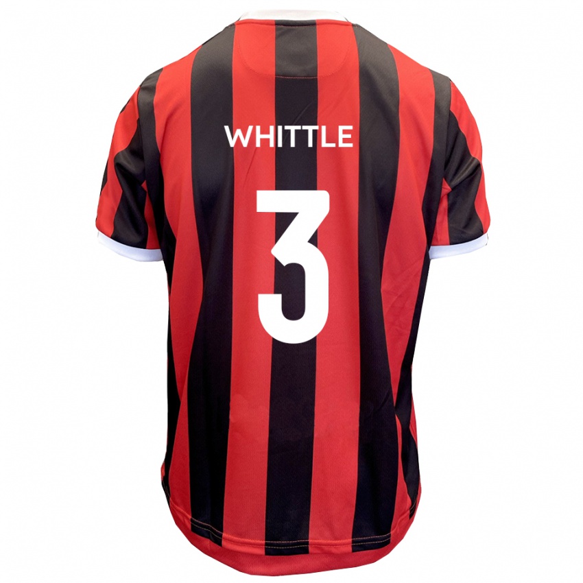 ילדים אלכס ויטל #3 אדום שחור הרחק ג'רזי 2025/26 חולצה קצרה