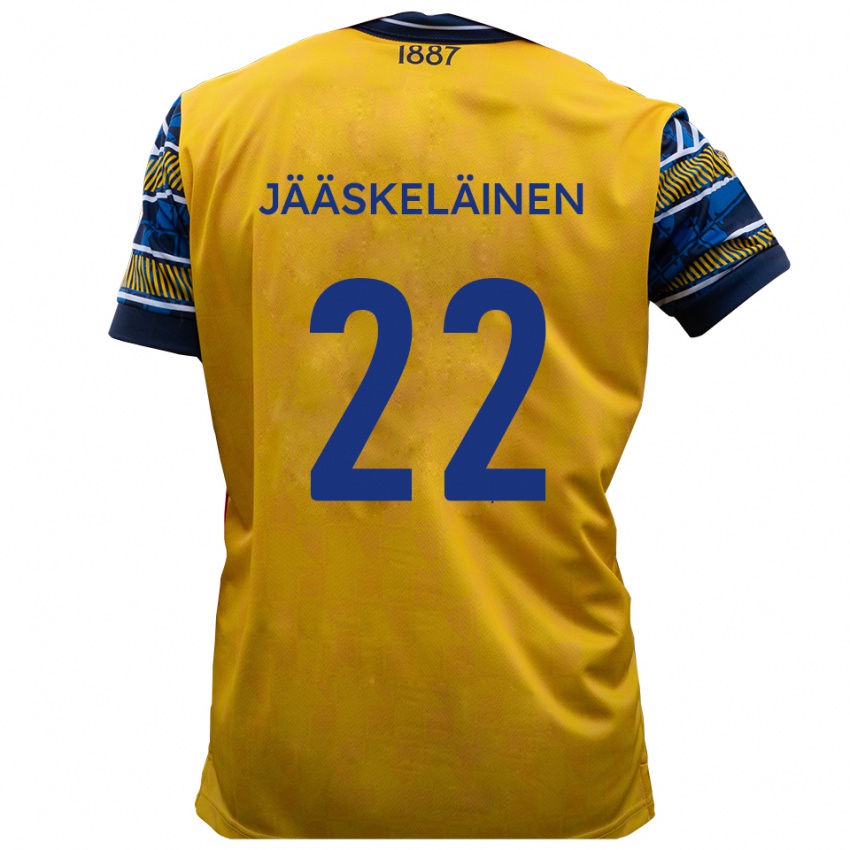 ילדים וויליאם יאסקלאינן #22 צהוב שחור הרחק ג'רזי 2025/26 חולצה קצרה