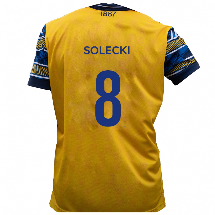 ילדים Joshua Solecki #8 צהוב שחור הרחק ג'רזי 2025/26 חולצה קצרה