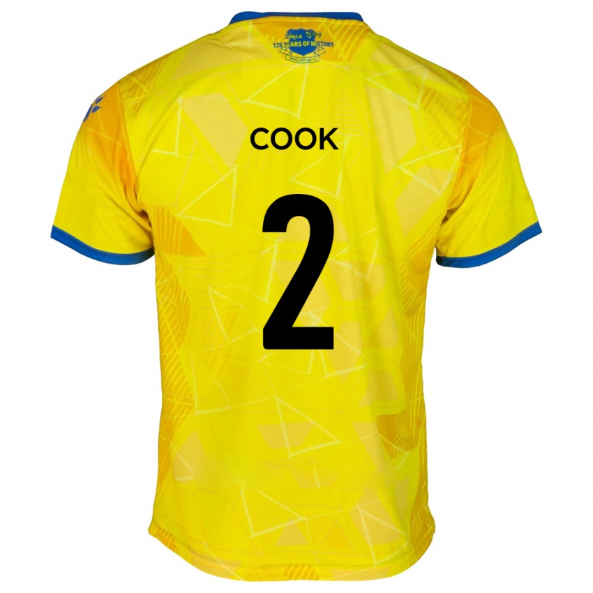 ילדים Jack Cook #2 צהוב כחול הרחק ג'רזי 2025/26 חולצה קצרה