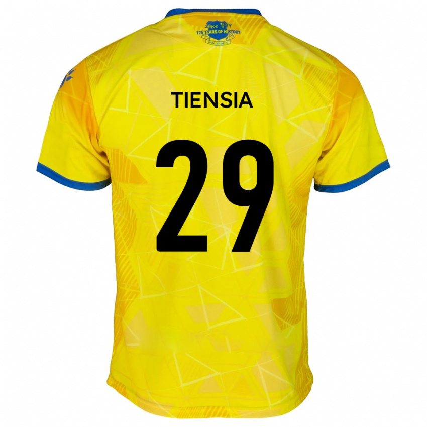 ילדים Junior Tiensia #29 צהוב כחול הרחק ג'רזי 2025/26 חולצה קצרה