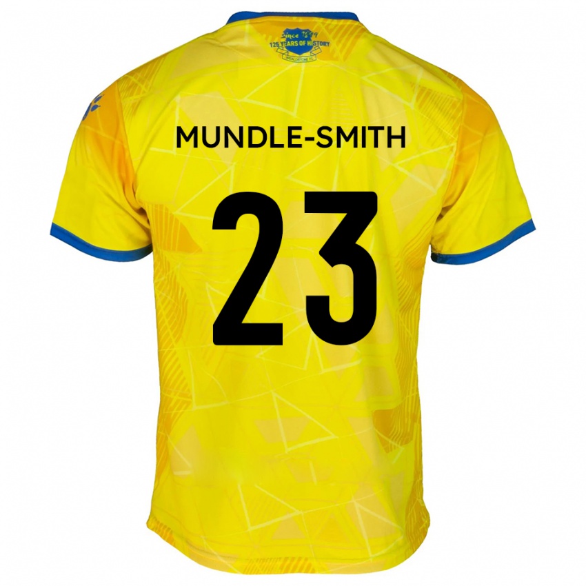 ילדים ג׳יידן ג׳וסאיה מונדל-סמית׳ #23 צהוב כחול הרחק ג'רזי 2025/26 חולצה קצרה