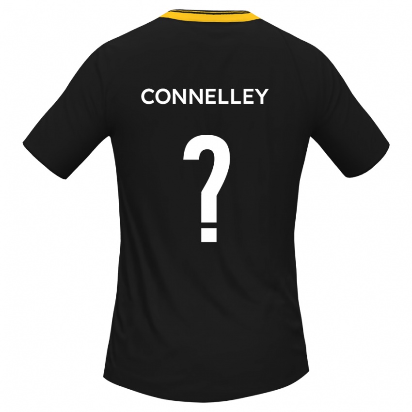 ילדים Chloe Connelley #0 שחור צהוב הרחק ג'רזי 2025/26 חולצה קצרה