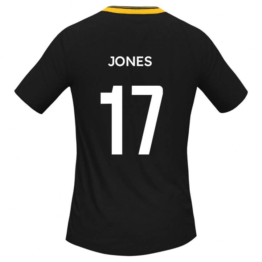 ילדים ארון ג'ונס #17 שחור צהוב הרחק ג'רזי 2025/26 חולצה קצרה