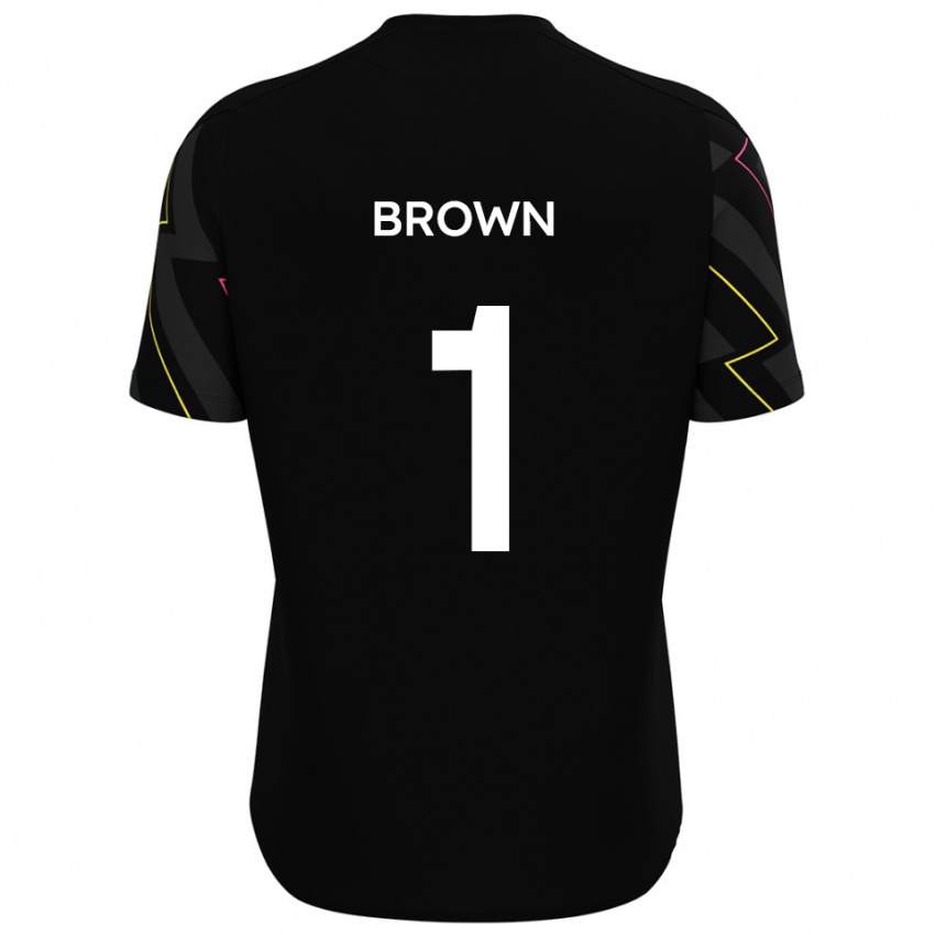 ילדים Rory Brown #1 שחור אפור הרחק ג'רזי 2025/26 חולצה קצרה