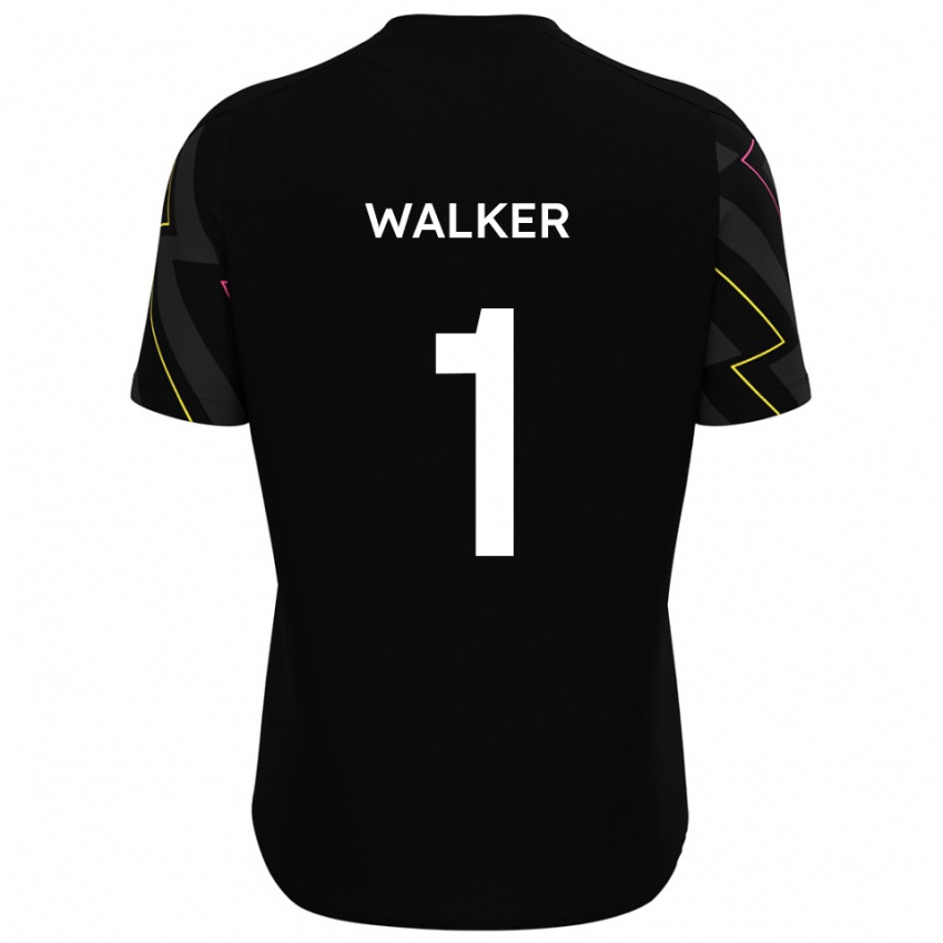 ילדים לורי ווקר #1 שחור אפור הרחק ג'רזי 2025/26 חולצה קצרה