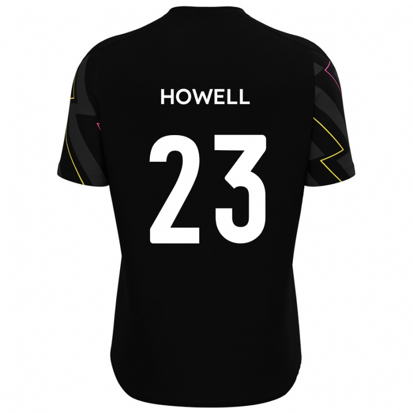 ילדים Finn Howell #23 שחור אפור הרחק ג'רזי 2025/26 חולצה קצרה