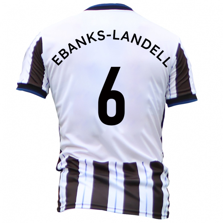 ילדים אית'ן איבנקס-לנדל #6 לבן שחור הרחק ג'רזי 2025/26 חולצה קצרה