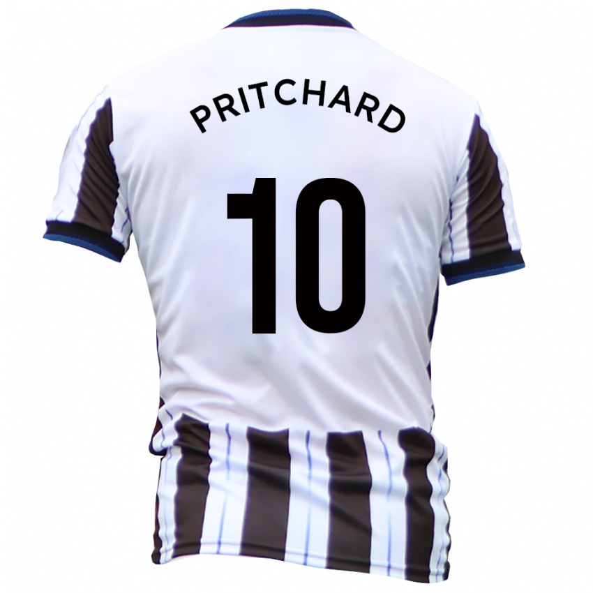 ילדים ג'ו פריצ'רד #10 לבן שחור הרחק ג'רזי 2025/26 חולצה קצרה