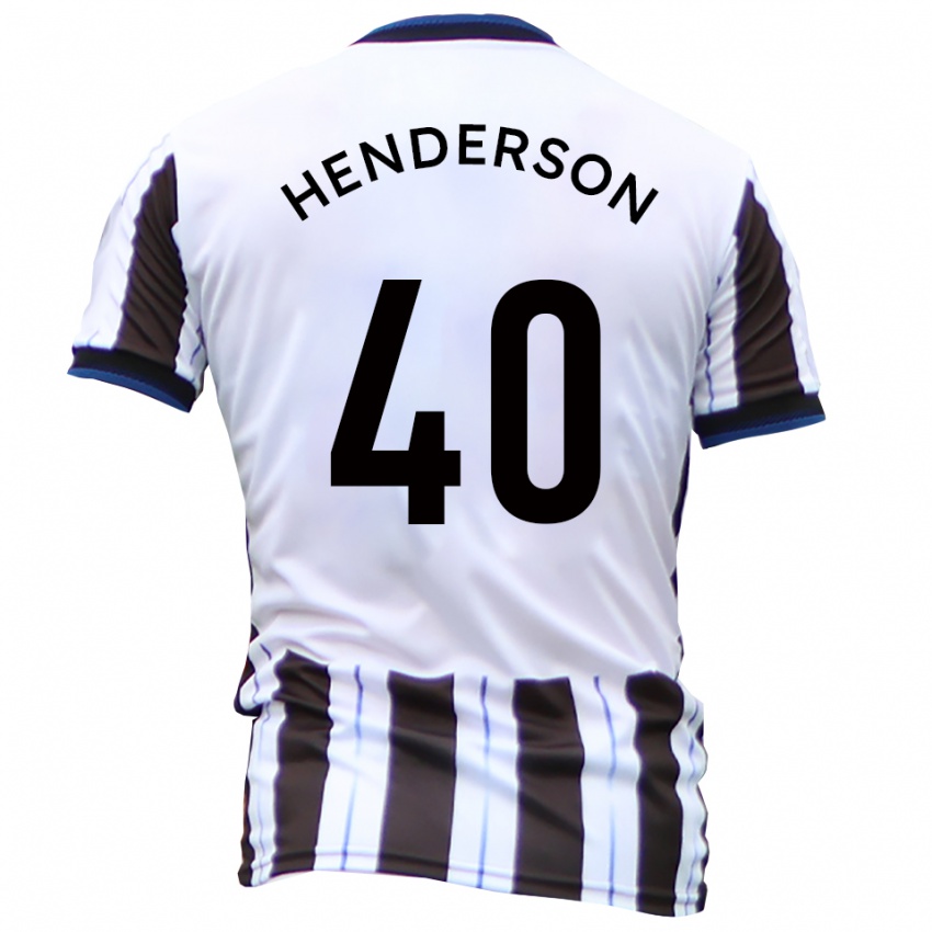 ילדים איאן הנדרסון #40 לבן שחור הרחק ג'רזי 2025/26 חולצה קצרה