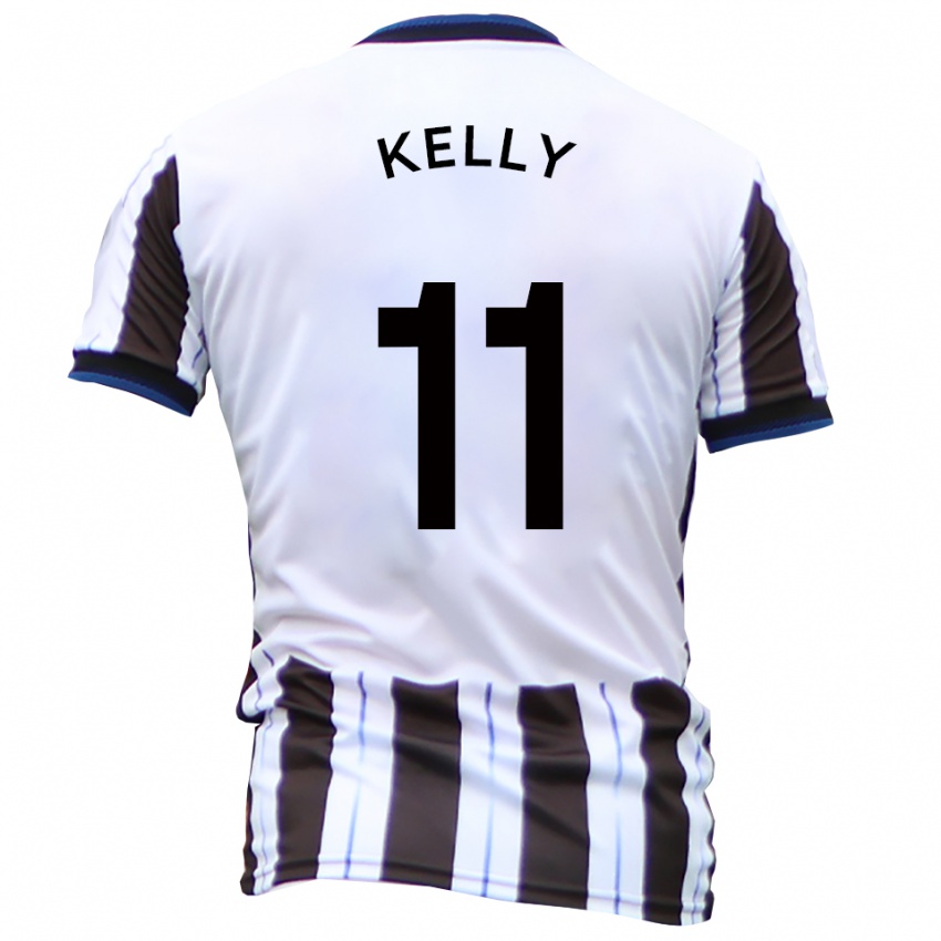 ילדים אוסקר קלי #11 לבן שחור הרחק ג'רזי 2025/26 חולצה קצרה