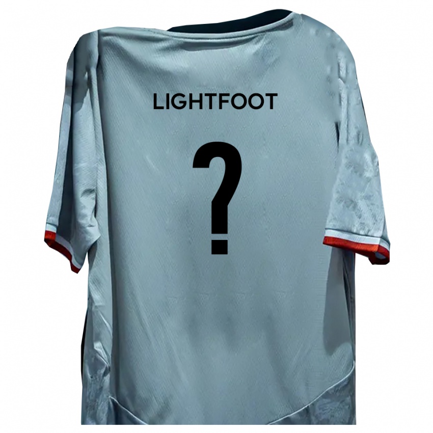 ילדים Erin Lightfoot #0 לבן שחור הרחק ג'רזי 2025/26 חולצה קצרה