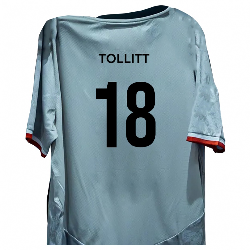 ילדים בן טוליט #18 לבן שחור הרחק ג'רזי 2025/26 חולצה קצרה