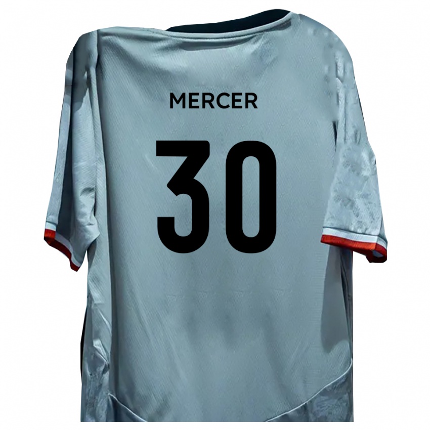 ילדים Nathan Mercer #30 לבן שחור הרחק ג'רזי 2025/26 חולצה קצרה