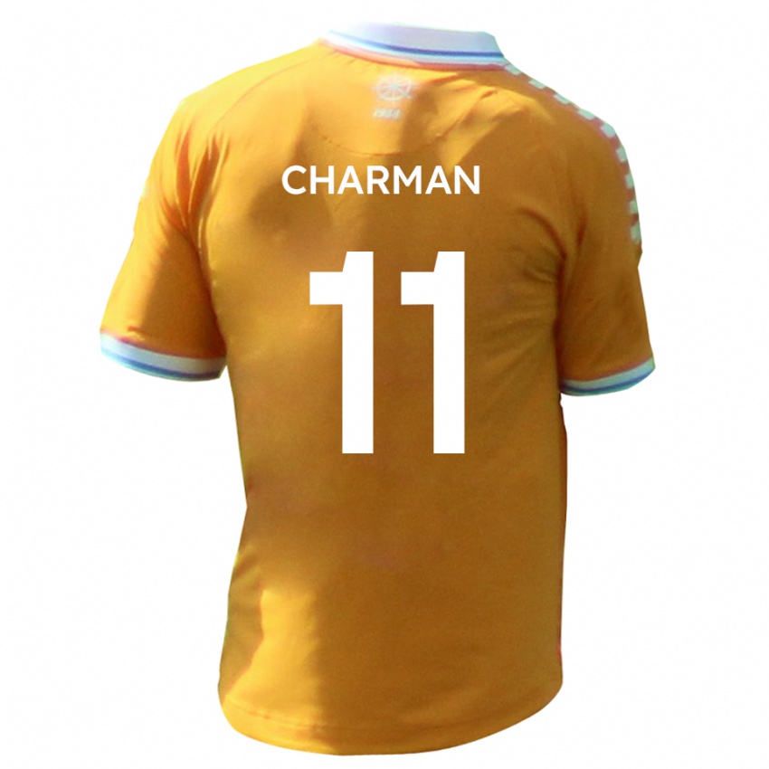 ילדים לוק צ׳רמן #11 צהוב כחול הרחק ג'רזי 2025/26 חולצה קצרה