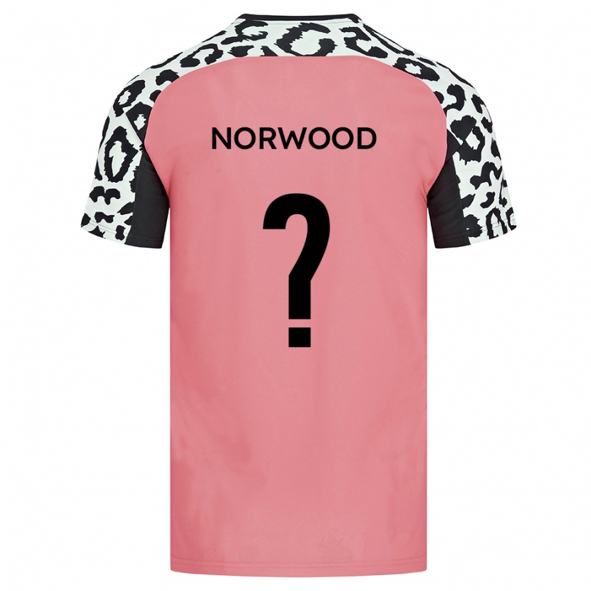 ילדים Bea Norwood #0 ורוד שחור הרחק ג'רזי 2025/26 חולצה קצרה