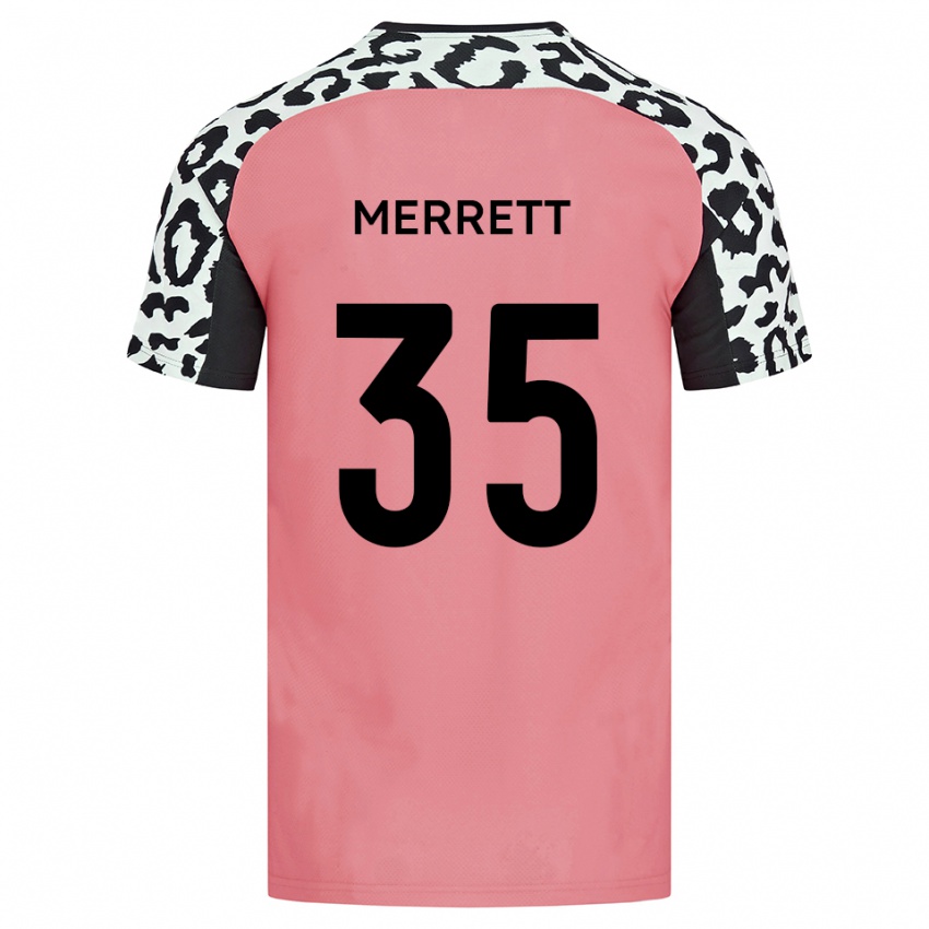 ילדים וויליאם מרט #35 ורוד שחור הרחק ג'רזי 2025/26 חולצה קצרה