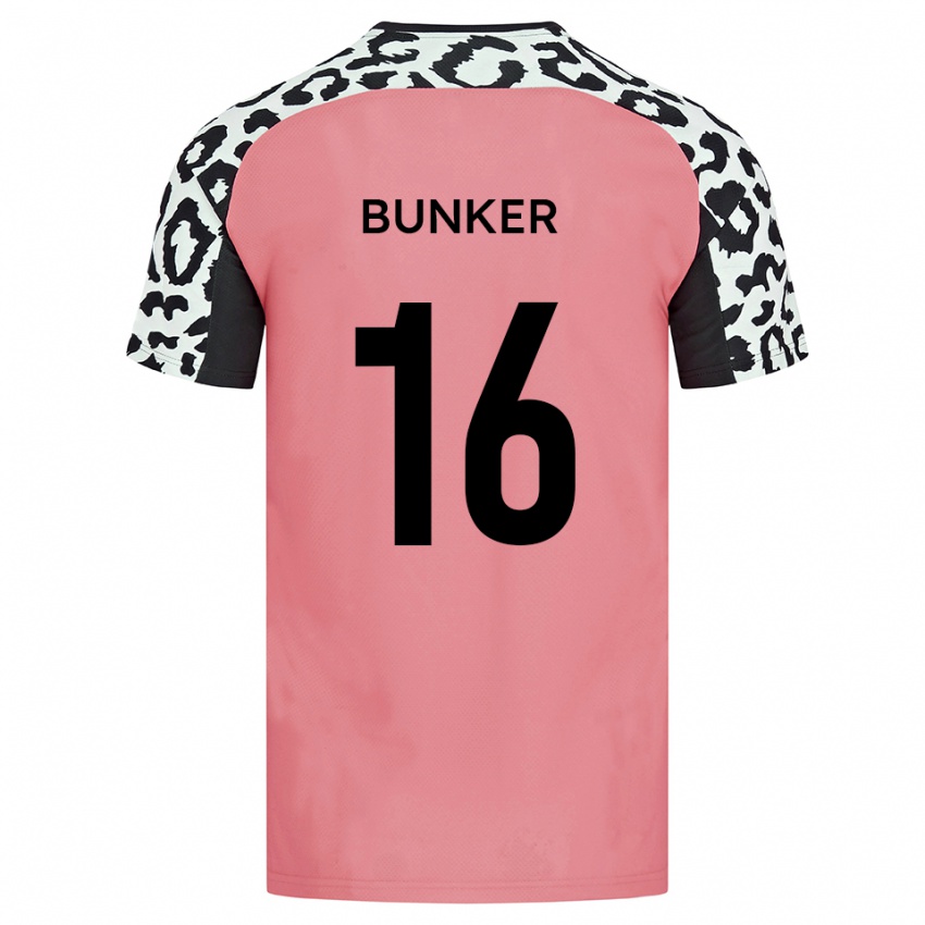 ילדים הארווי בנקר #16 ורוד שחור הרחק ג'רזי 2025/26 חולצה קצרה