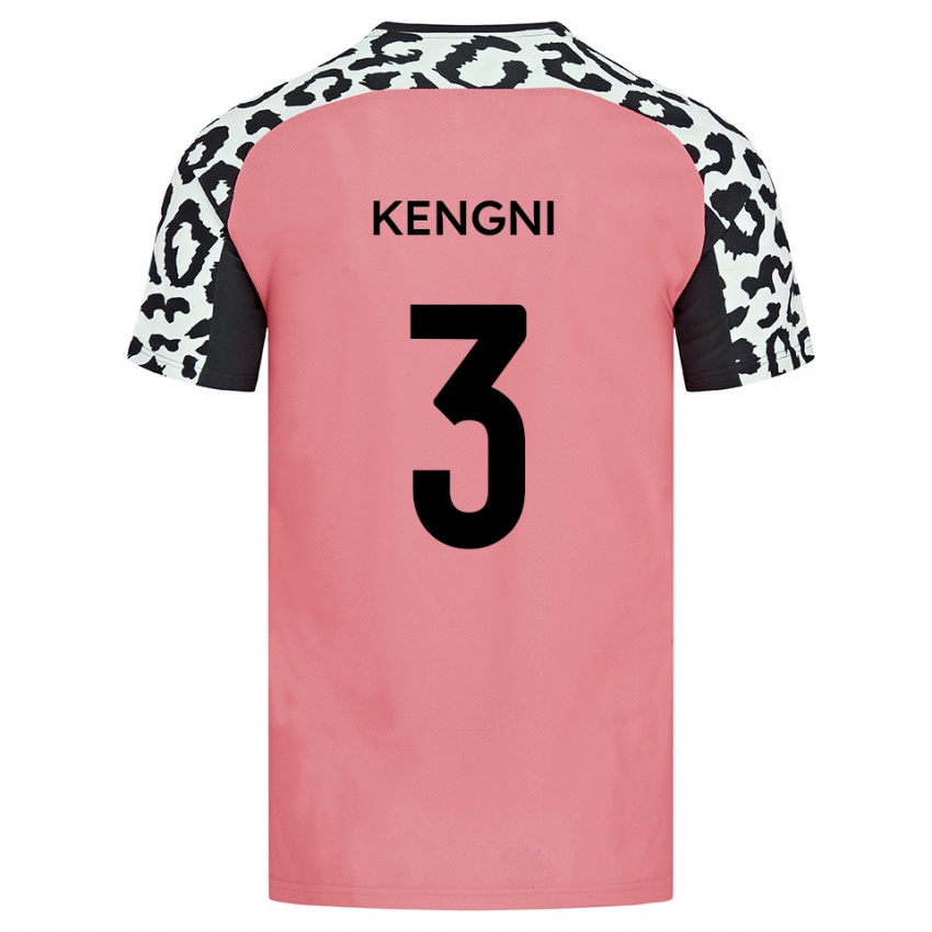 ילדים Neil Kengni #3 ורוד שחור הרחק ג'רזי 2025/26 חולצה קצרה