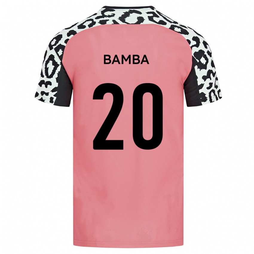 ילדים יחאיה עבדול באמבה #20 ורוד שחור הרחק ג'רזי 2025/26 חולצה קצרה
