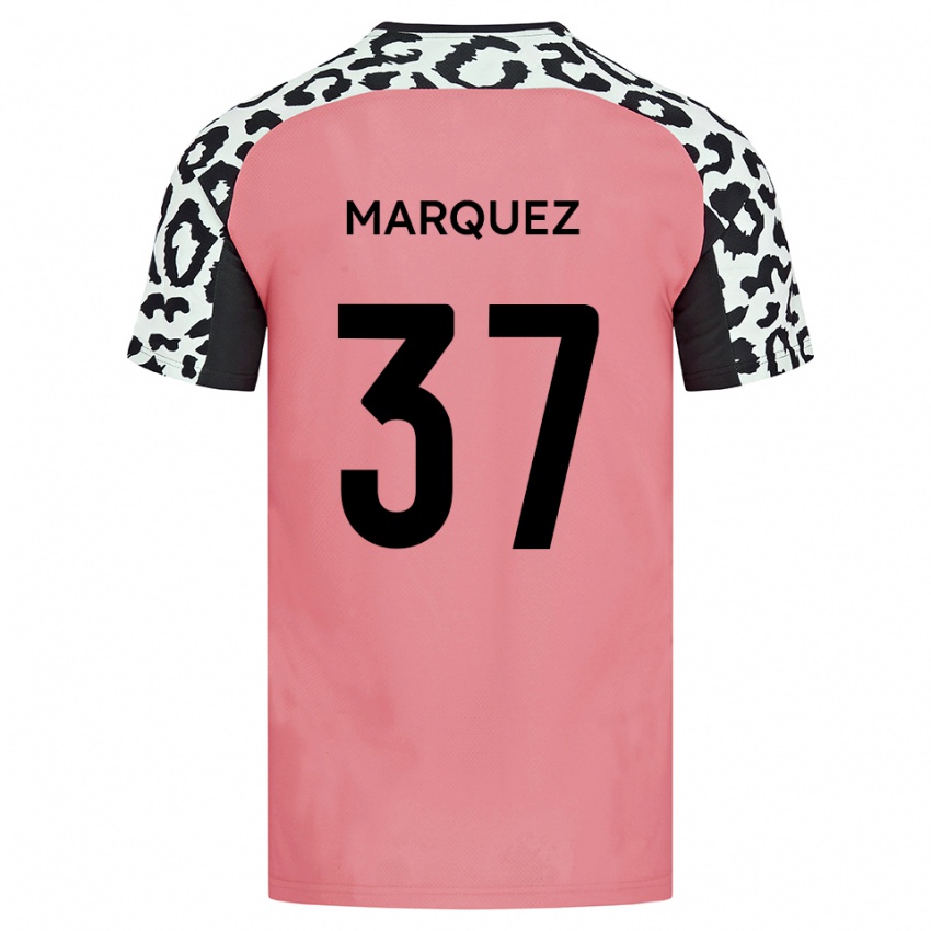 ילדים Jose Marquez #37 ורוד שחור הרחק ג'רזי 2025/26 חולצה קצרה