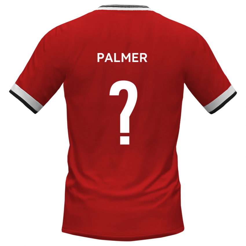 ילדים Joe Palmer #0 לבן שחור הרחק ג'רזי 2025/26 חולצה קצרה