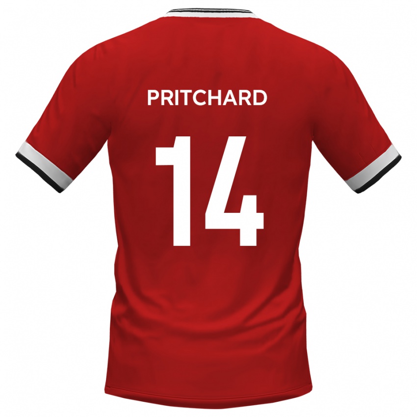 ילדים הארי פריצ'רד #14 לבן שחור הרחק ג'רזי 2025/26 חולצה קצרה