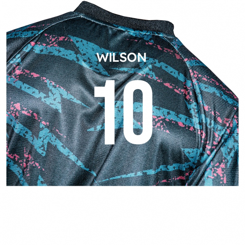 ילדים Donovan Wilson #10 שחור נייבי הרחק ג'רזי 2025/26 חולצה קצרה