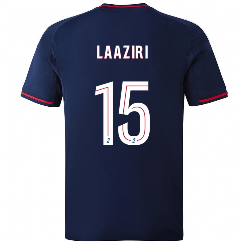 ילדים אחרף לאזירי #15 כחול נייבי אדום הרחק ג'רזי 2025/26 חולצה קצרה