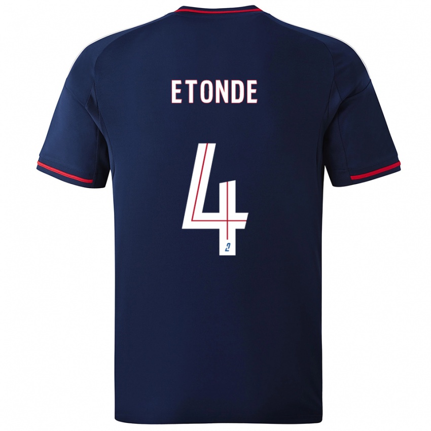 ילדים אמריק אטונדה #4 כחול נייבי אדום הרחק ג'רזי 2025/26 חולצה קצרה