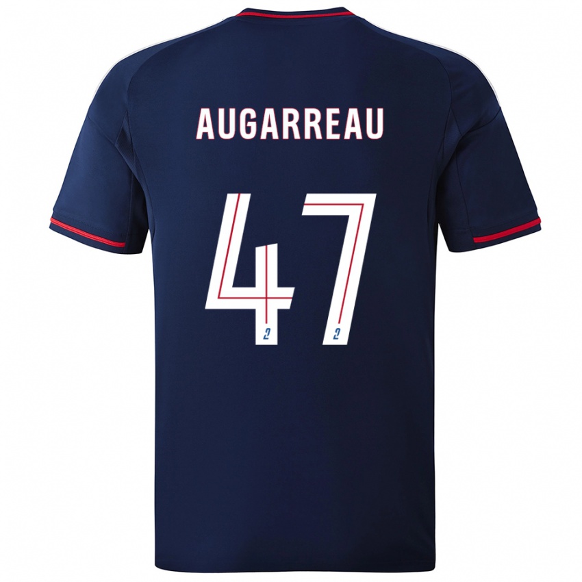 ילדים סופיאן אוגרו #47 כחול נייבי אדום הרחק ג'רזי 2025/26 חולצה קצרה