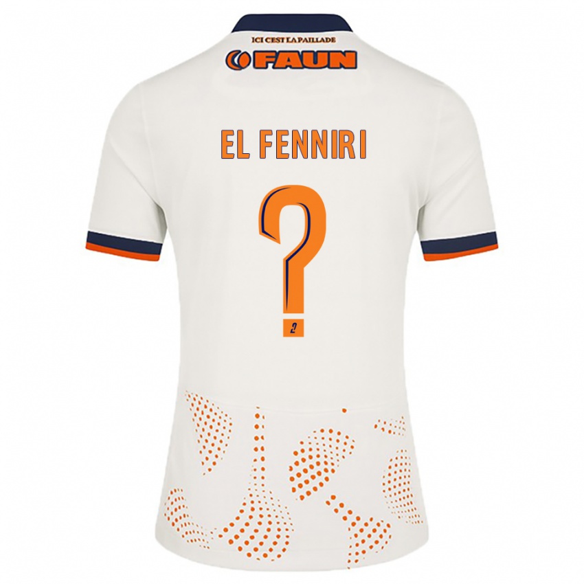 ילדים Rayane El Fenniri #0 לבן כתום הרחק ג'רזי 2025/26 חולצה קצרה