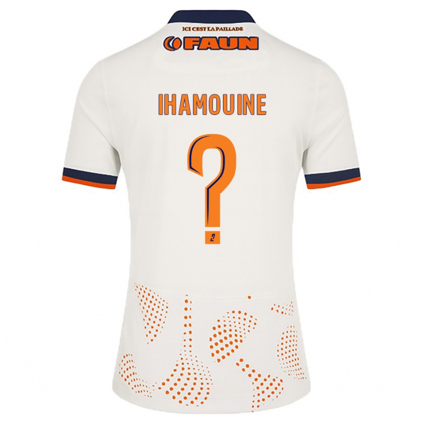 ילדים Edine Ihamouine #0 לבן כתום הרחק ג'רזי 2025/26 חולצה קצרה