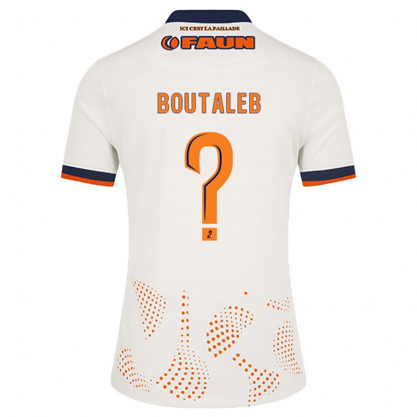 ילדים Nadir Boutaleb #0 לבן כתום הרחק ג'רזי 2025/26 חולצה קצרה