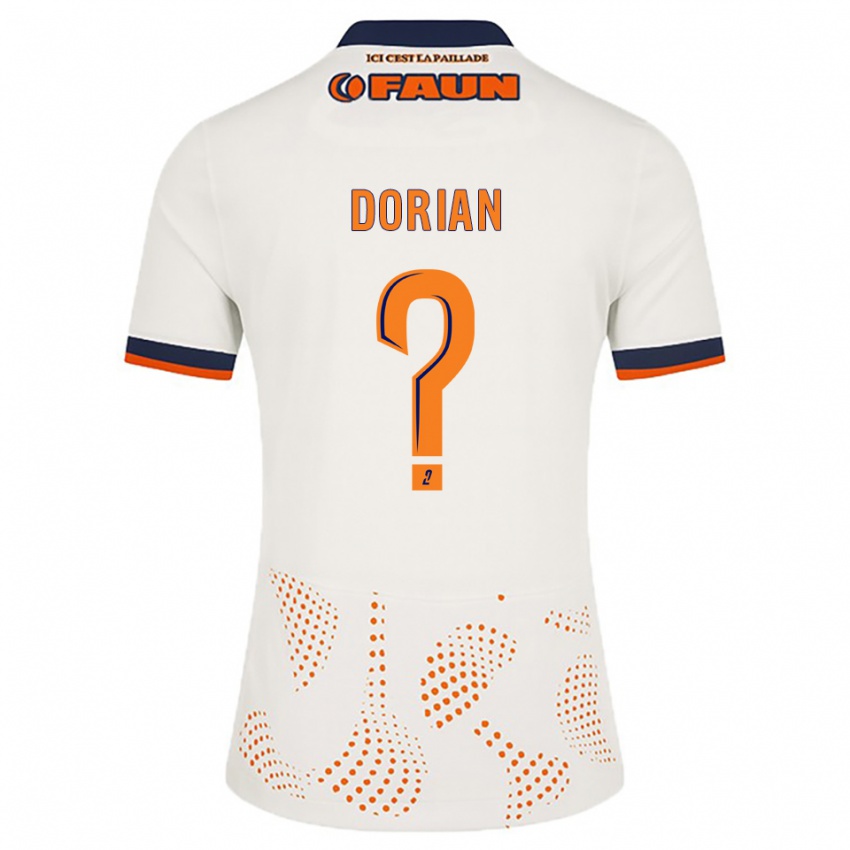 ילדים Dorian Guerreiro #0 לבן כתום הרחק ג'רזי 2025/26 חולצה קצרה