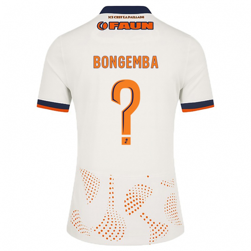 ילדים אדווין בונגמבה #0 לבן כתום הרחק ג'רזי 2025/26 חולצה קצרה