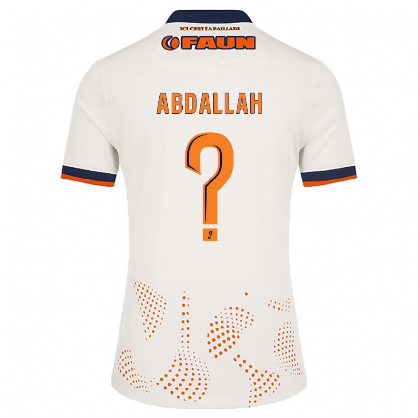 ילדים Ikrame Abdallah #0 לבן כתום הרחק ג'רזי 2025/26 חולצה קצרה